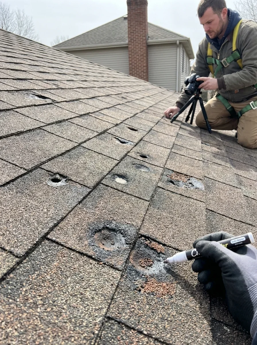 Signs of Hail Damage on Your Roof